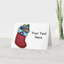 Tarjeta de Navidades de acopio de cachorros