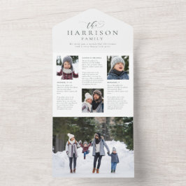 Tarjeta de Navidades de actualización de la famili