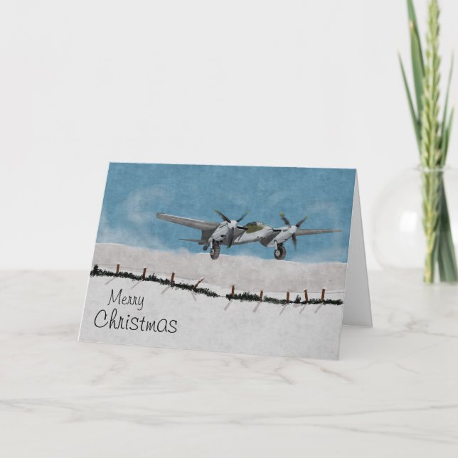 Tarjeta de Navidades de aeronaves (Anverso)