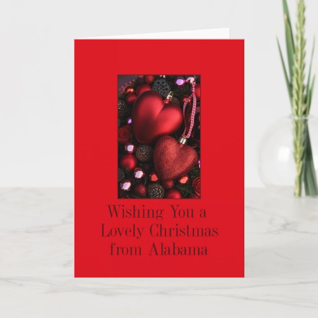 Tarjeta de Navidades de Alabama, específica del es (Anverso)