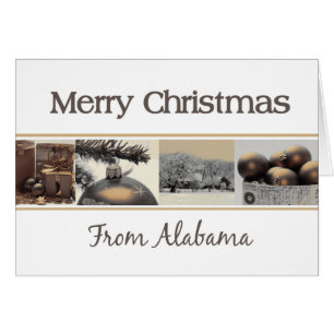 Tarjeta de Navidades de Alabama, específica del es