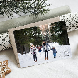 Tarjeta de Navidades de amor de Maravillas