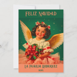 Tarjeta de Navidades de Angel "Feliz Navidad"