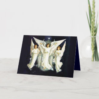 Tarjeta de Navidades de ángeles gloriosos