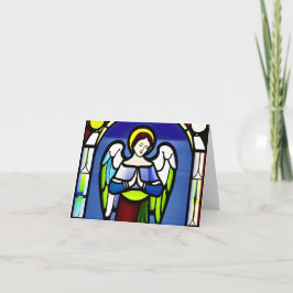 Tarjeta de Navidades de ángulos de vidrio de reser