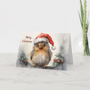 Tarjeta de Navidades de animales caprichosos