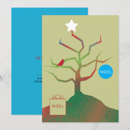 Tarjeta de Navidades De Árbol