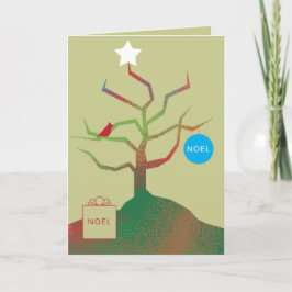 Tarjeta de Navidades De Árbol