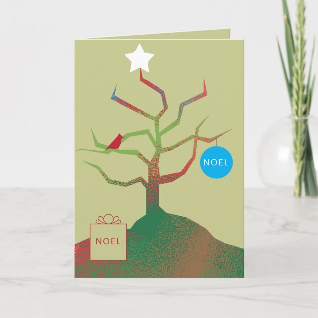 Tarjeta de Navidades De Árbol (Anverso)