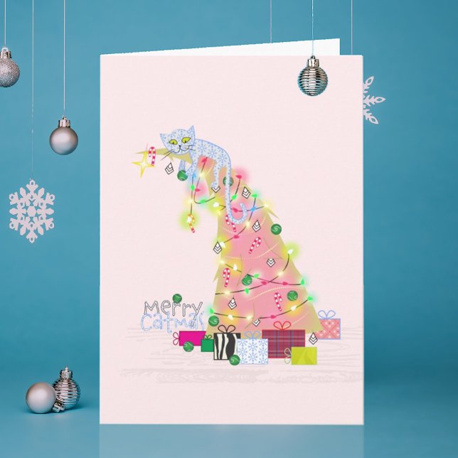 Tarjeta de Navidades de árbol de catmus (Subido por el creador)