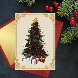 Tarjeta de Navidades de árbol de Navidad