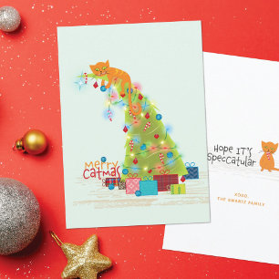 Tarjeta de Navidades de árbol de navidad