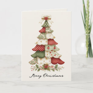 Tarjeta de Navidades de árbol de navidad en mosaic