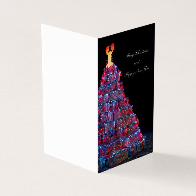 Tarjeta de Navidades de árbol de navidad para tram (Exterior)