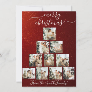 Tarjeta de Navidades de árbol de navidad personali