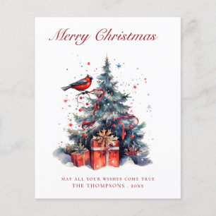 Tarjeta de Navidades de árbol de Navidad tradicion