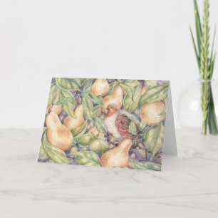 Tarjeta de Navidades de árbol permeable