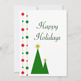 Tarjeta de Navidades de árboles de Navidad