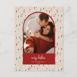 Tarjeta de Navidades de arco moderno