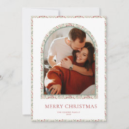 Tarjeta de Navidades de arco moderno