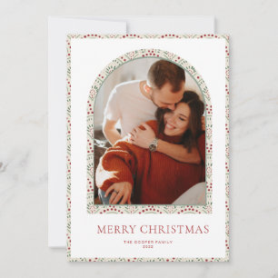 Tarjeta de Navidades de arco moderno