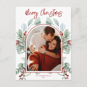 Tarjeta de Navidades de arco moderno
