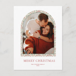 Tarjeta de Navidades de arco moderno