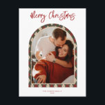 Tarjeta de Navidades de arco moderno<br><div class="desc">Crea una impresión duradera esta temporada con una tarjeta de vacaciones única. Esta sencilla plantilla de tarjeta de árbol de Navidad presenta un diseño limpio y moderno. ¡personalizar con tu información y hazla única suya!</div>