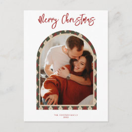 Tarjeta de Navidades de arco moderno