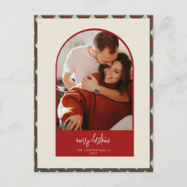 Tarjeta de Navidades de arco moderno