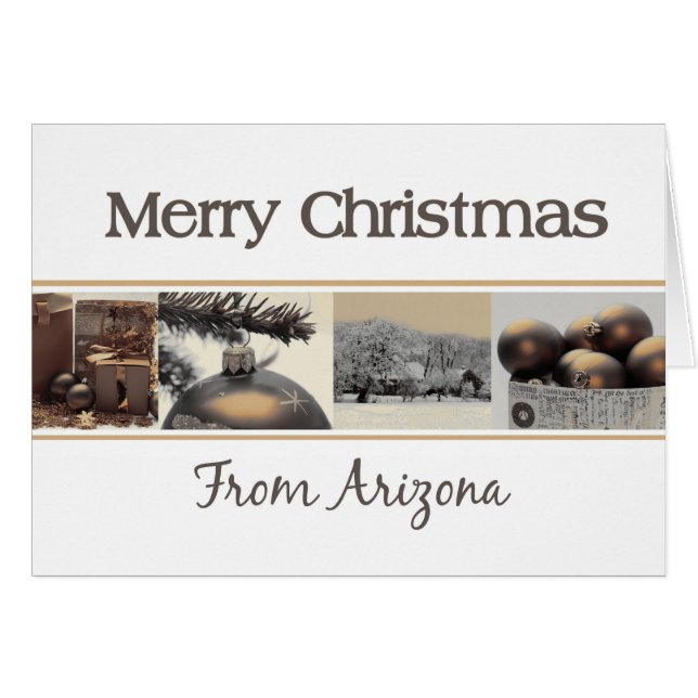 Tarjeta de Navidades de Arizona, específica del es (Anverso (Horizontal))