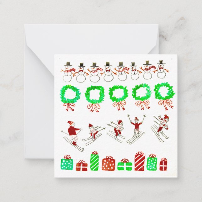 Tarjeta de Navidades de arte para organizaciones b (Anverso)