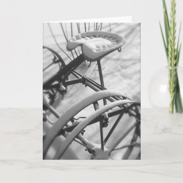 Tarjeta de Navidades de asiento del tractor o tarj (Anverso)