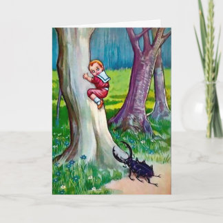 Tarjeta de Navidades de ataque de toros en Victori