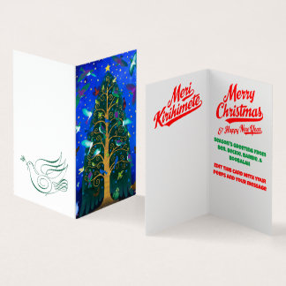 Tarjeta de Navidades de Aves de Nueva Zelanda