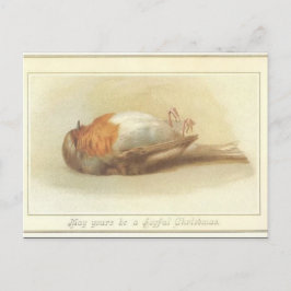 Tarjeta de Navidades de aves muertas
