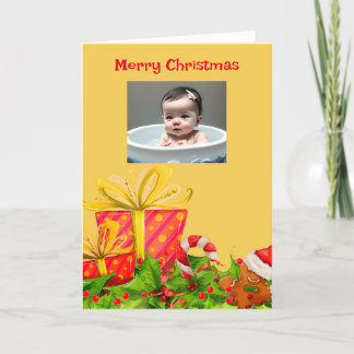 Tarjeta de navidades de Baby Daughter & Me
