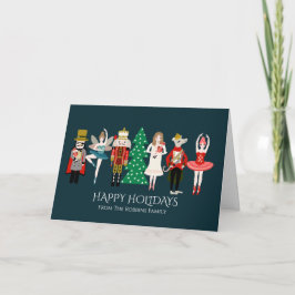 Tarjeta de Navidades de ballet Personalizable Nutc