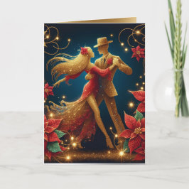 Tarjeta de Navidades de Ballroom Dancers Holidays