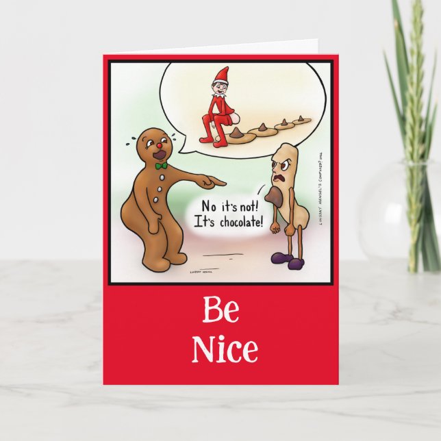 Tarjeta de Navidades de Be Nice (Anverso)