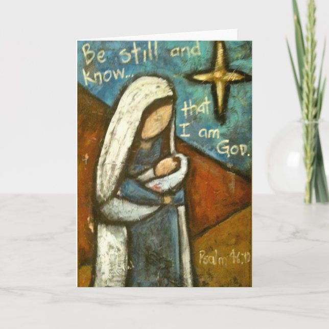 Tarjeta de Navidades de Be Still (Anverso)