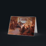 Tarjeta de Navidades de Bella Artes de Vintage<br><div class="desc">Tarjeta de Navidades de arte fino de época.</div>
