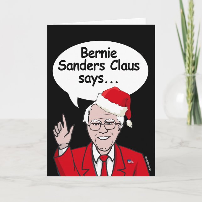 Tarjeta de Navidades de Bernie Sanders - Bernie Sa (Anverso)