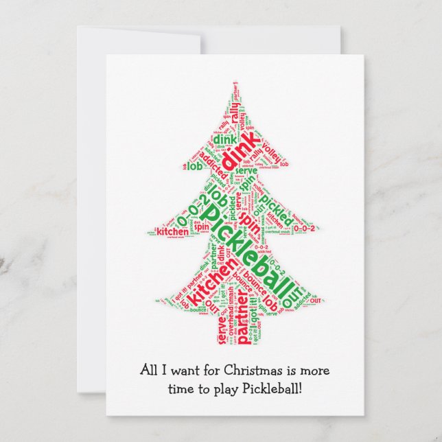 Tarjeta de Navidades de bolas de bolas (Anverso)