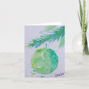 Tarjeta de Navidades de bolas de Navidades abstrac