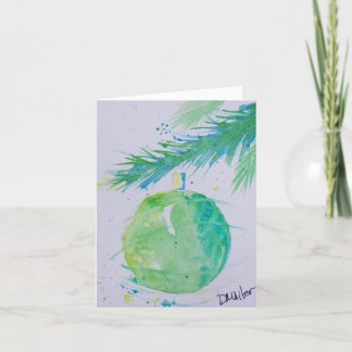 Tarjeta de Navidades de bolas de Navidades abstrac