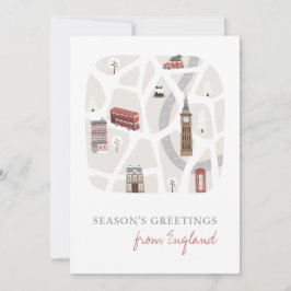 Tarjeta de Navidades de British Seasons Greetings
