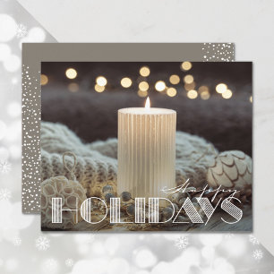Tarjeta de Navidades de Budget Cosy Happy Holidays