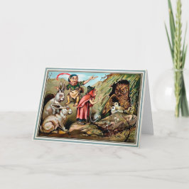 Tarjeta de Navidades de búho de Victoria