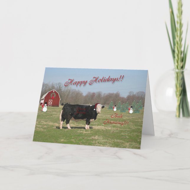 Tarjeta de Navidades de Bull Humbug (Anverso)